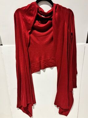 BCBGMaxAzria Deep Red Knit Cardigan